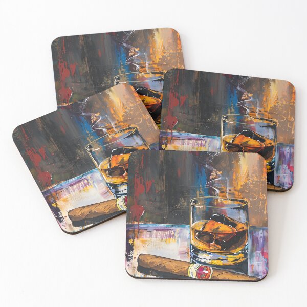 Item preview, Chromatic Fusion- Vibrant Expressions of Whiskey and Cigar in Cubist, Fauvist, and Impressionist Str designed and sold by OlfactoART Studio.