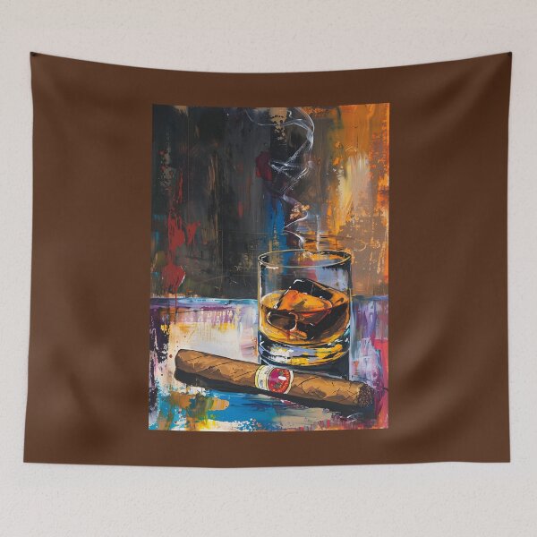 Item preview, Chromatic Fusion- Vibrant Expressions of Whiskey and Cigar in Cubist, Fauvist, and Impressionist Str designed and sold by OlfactoART Studio.