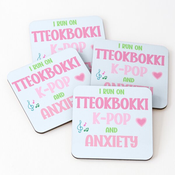 Item preview, I Run On Tteokbokki, K-pop, and Anxiety designed and sold by cordeiroae.