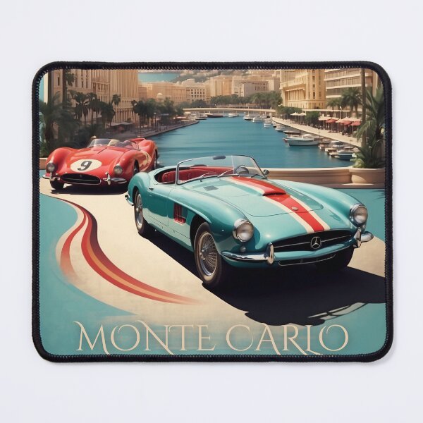 Item preview, Monte Carlo Racing Elegance: Vintage Motorsport Poster designed and sold by Ceemko's Vintage Corner.