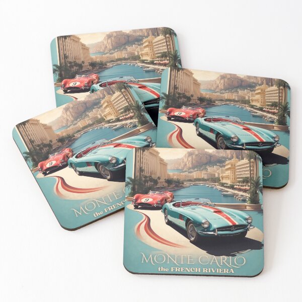 Item preview, Monte Carlo Racing Elegance: Vintage Motorsport Poster designed and sold by Ceemko's Vintage Corner.