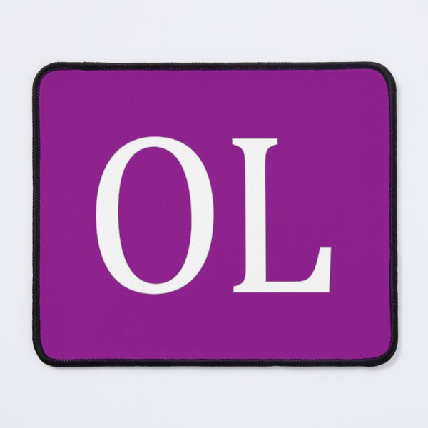 Item preview, OL Initials Monogram Elegant White Letters designed and sold by Jeallan Designs.