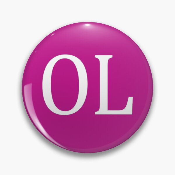 Item preview, OL Initials Monogram Elegant White Letters designed and sold by Jeallan Designs.