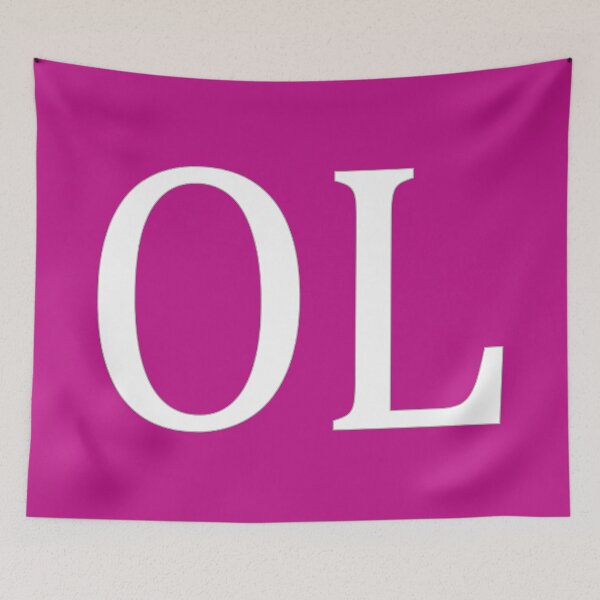 Item preview, OL Initials Monogram Elegant White Letters designed and sold by Jeallan Designs.