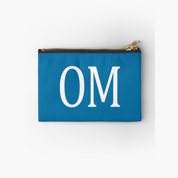Item preview, OM Initials Monogram Elegant White Letters designed and sold by Jeallan Designs.