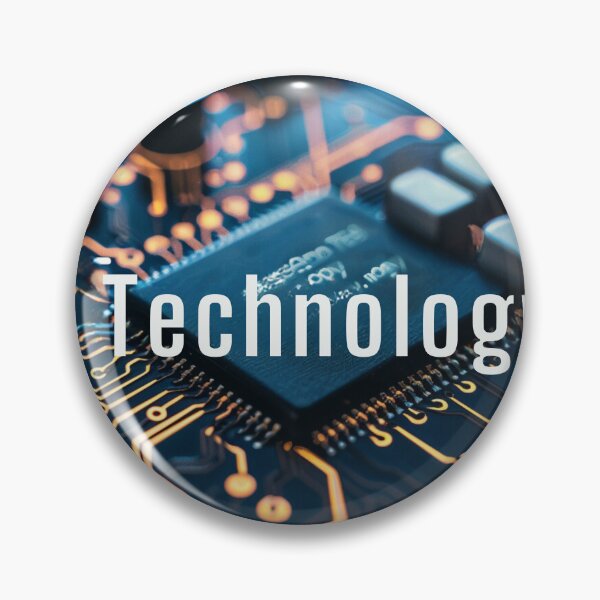 Item preview, Modern Tech Symbol with Circuit Board Icon designed and sold by Ace Apparel  Attire.