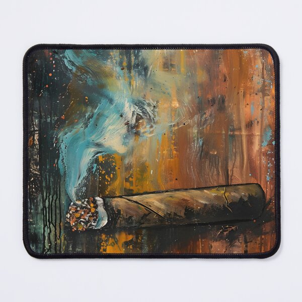 Item preview, Ethereal Cigar Symphony- A Multifaceted Journey through Abstract Expressions and Fauvist Hues designed and sold by OlfactoART Studio.