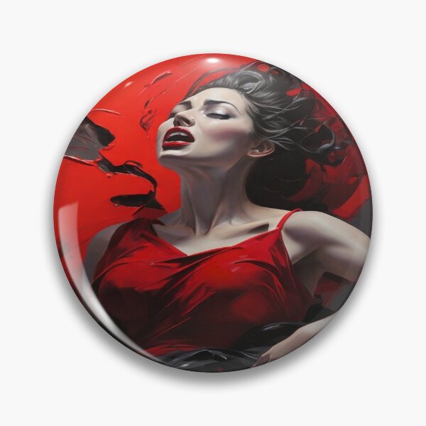 Item preview, A swirling cacophony in vivid hues of deep crimson and stormy greys. designed and sold by Cherryblossom50.