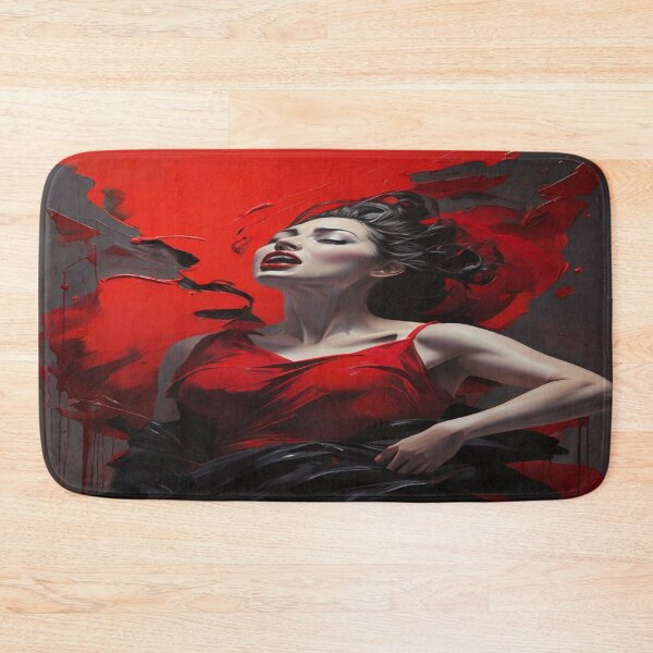 Item preview, A swirling cacophony in vivid hues of deep crimson and stormy greys. designed and sold by Cherryblossom50.