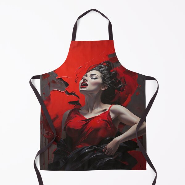 Item preview, A swirling cacophony in vivid hues of deep crimson and stormy greys. designed and sold by Cherryblossom50.