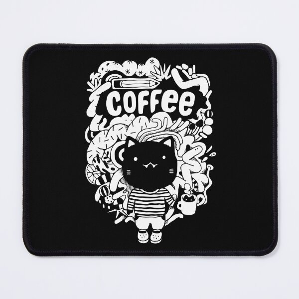 Item preview, Doodle coffee cat designed and sold by kostolom3000.