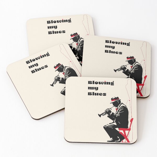 Item preview, Blowing My Blues - Jazz Trumpet Player -Banksy style designed and sold by Péter Pálffy.
