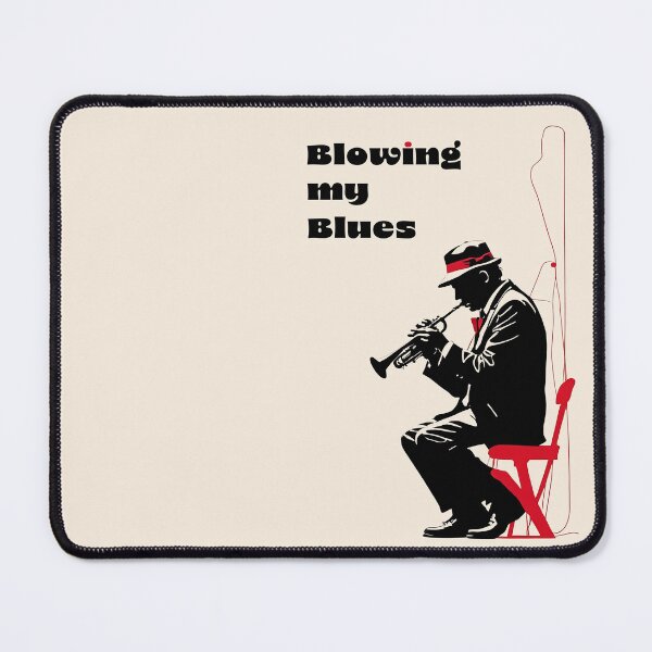 Item preview, Blowing My Blues - Jazz Trumpet Player -Banksy style designed and sold by Péter Pálffy.
