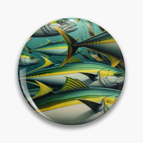 Item preview, California Yellowtail in a Kelp Forest designed and sold by HippieFarms11.