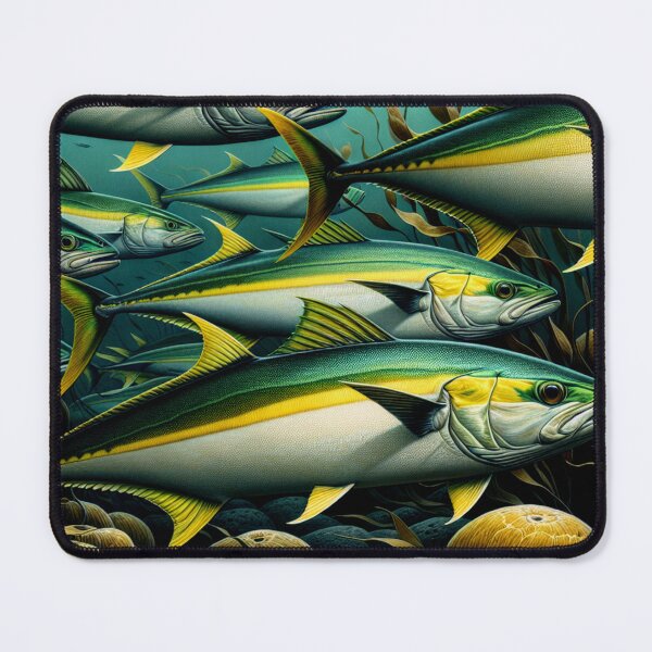 Item preview, California Yellowtail in a Kelp Forest designed and sold by HippieFarms11.
