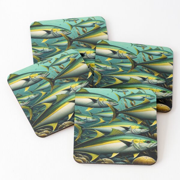 Item preview, California Yellowtail in a Kelp Forest designed and sold by HippieFarms11.