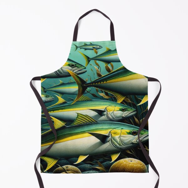 Item preview, California Yellowtail in a Kelp Forest designed and sold by HippieFarms11.