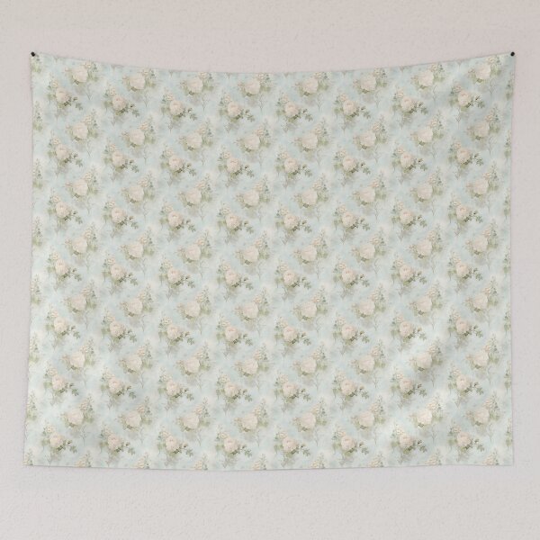 Item preview, Vintage Blue Floral Pattern designed and sold by LouieVanille.