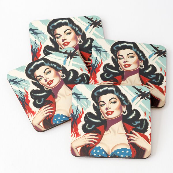 Artikelvorschau, Retro-amerikanisches Pin-up entworfen und verkauft von PulpVintage.