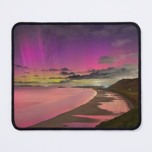 Item preview, Aurora Borealis at Rhossili Bay, Gower, Wales designed and sold by Dan Santillo.