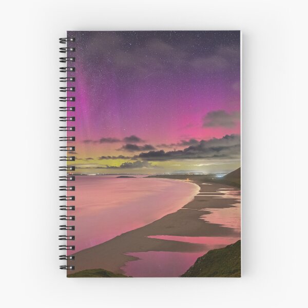 Item preview, Aurora Borealis at Rhossili Bay, Gower, Wales designed and sold by Dan Santillo.