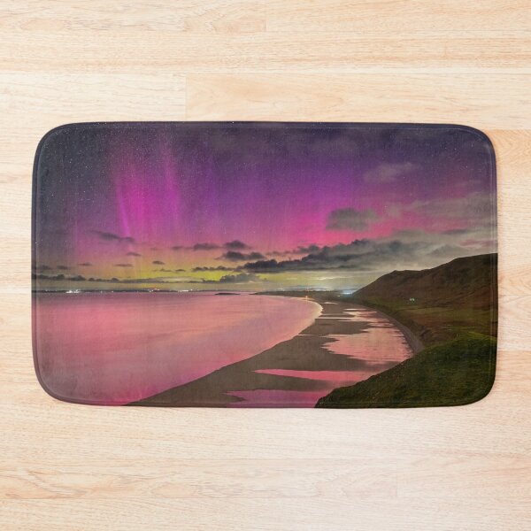 Item preview, Aurora Borealis at Rhossili Bay, Gower, Wales designed and sold by Dan Santillo.