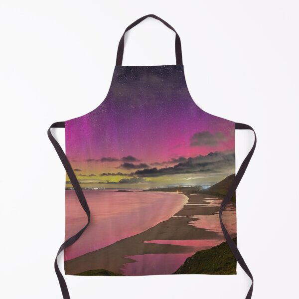 Item preview, Aurora Borealis at Rhossili Bay, Gower, Wales designed and sold by Dan Santillo.
