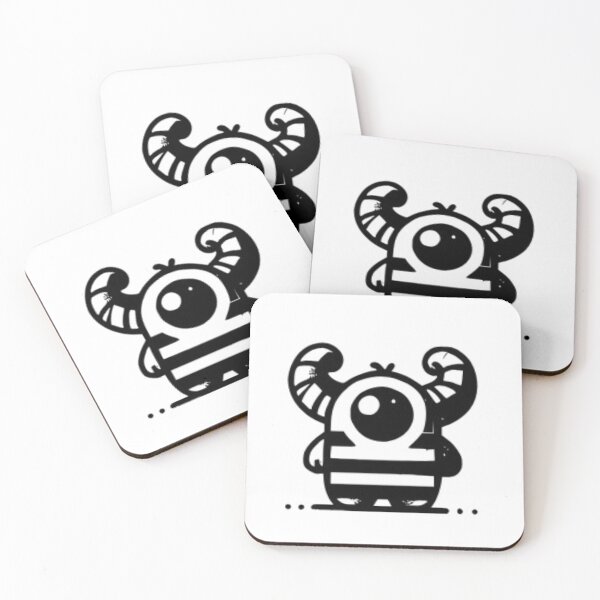 Item preview, Horned Patterned Monster designed and sold by NicolasGlowArt.