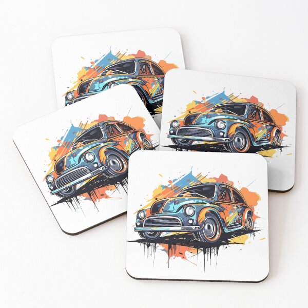 Item preview, Sport Car Artworks in Vibrant Splash Style designed and sold by NegarinFashions.