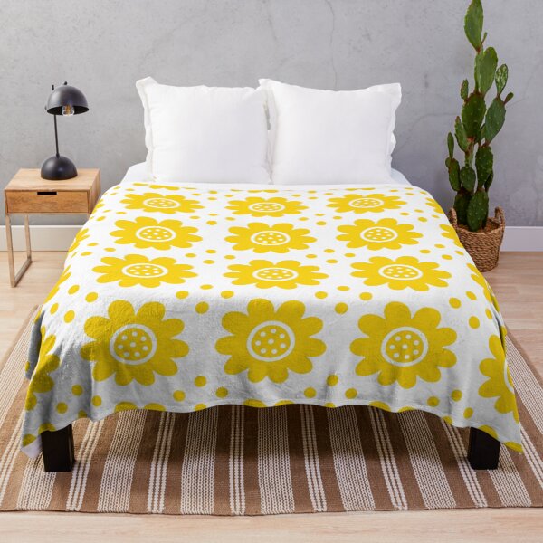 Item preview, Retro Mid Mod Floral Pattern Yellow designed and sold by tonymagnerart.
