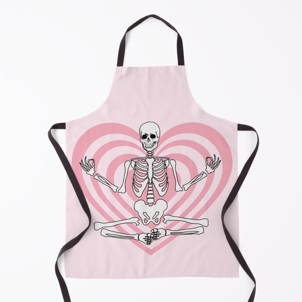 Item preview, Retro Heart Yogi Skeleton designed and sold by FlawlessSeams.