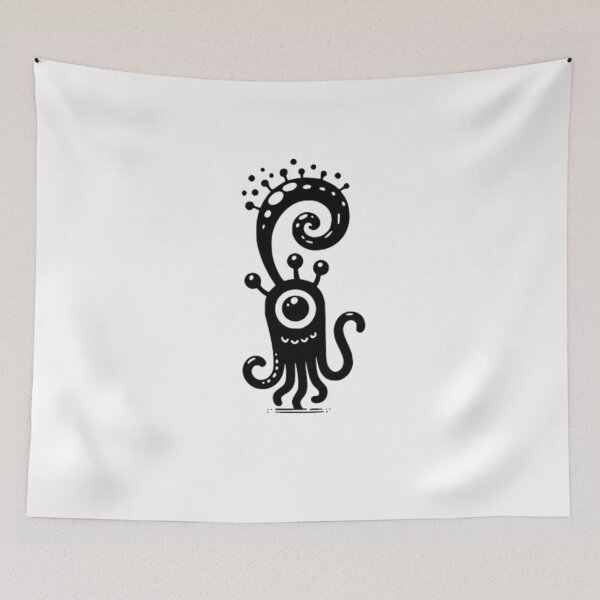 Item preview, Cute Monster Jellyfish designed and sold by NicolasGlowArt.