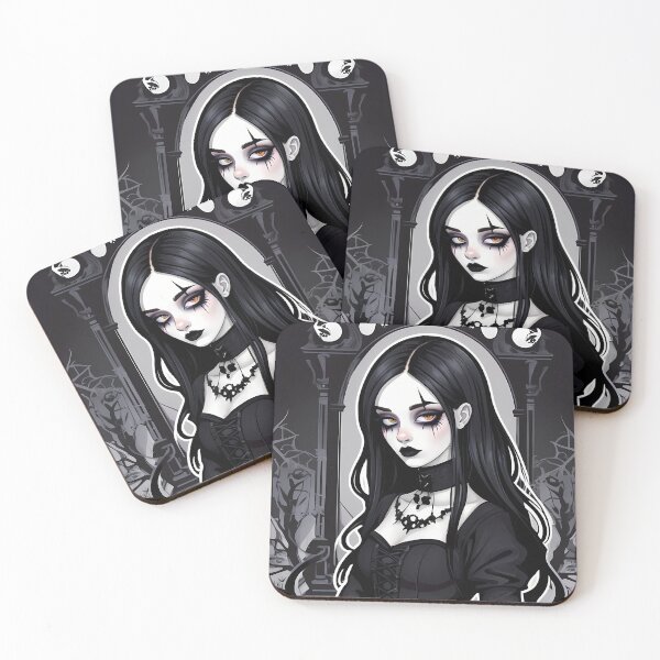 Item preview, Pale Goth Girl - Alt Girl Aesthetic designed and sold by MadnessEnvelope.