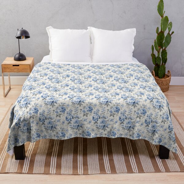Aperçu de l'œuvre Motif floral bleu antique créée et vendue par LouieVanille.