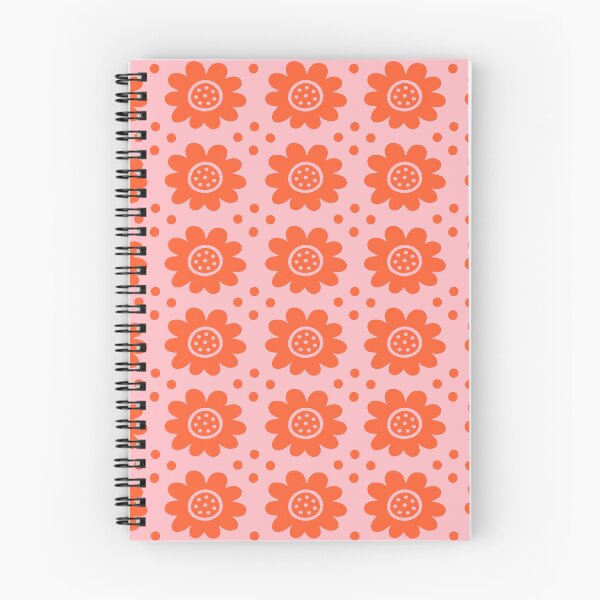 Item preview, Retro Mid Mod Floral Pattern Orange and Pink designed and sold by tonymagnerart.