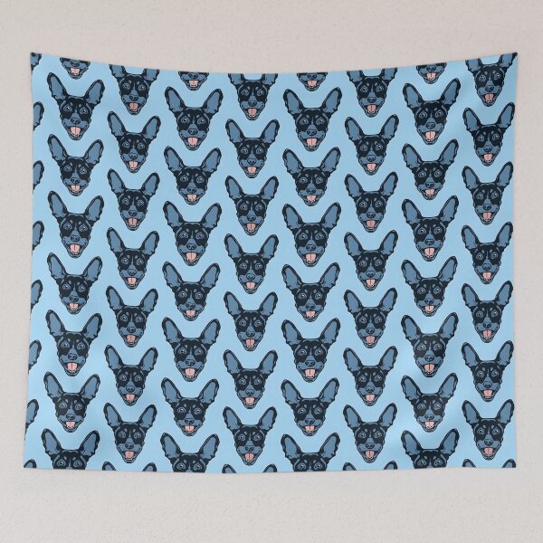 Item preview, Cute Blue Doberman Face Pattern designed and sold by Leonardo Palumbo.