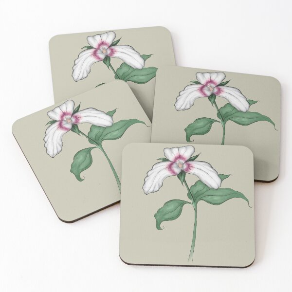 Item preview, Painted Trillium Wildflower Illustration designed and sold by itsgoodjunk.