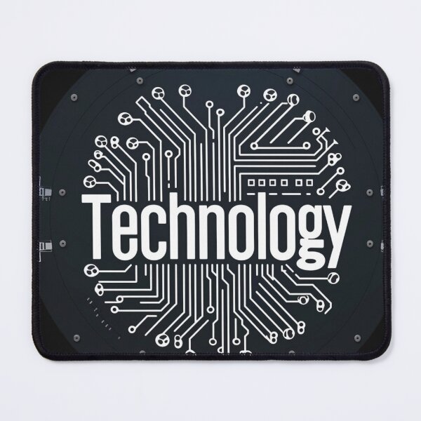 Item preview, Contemporary Tech Symbol with Circuit Design designed and sold by Ace Apparel  Attire.