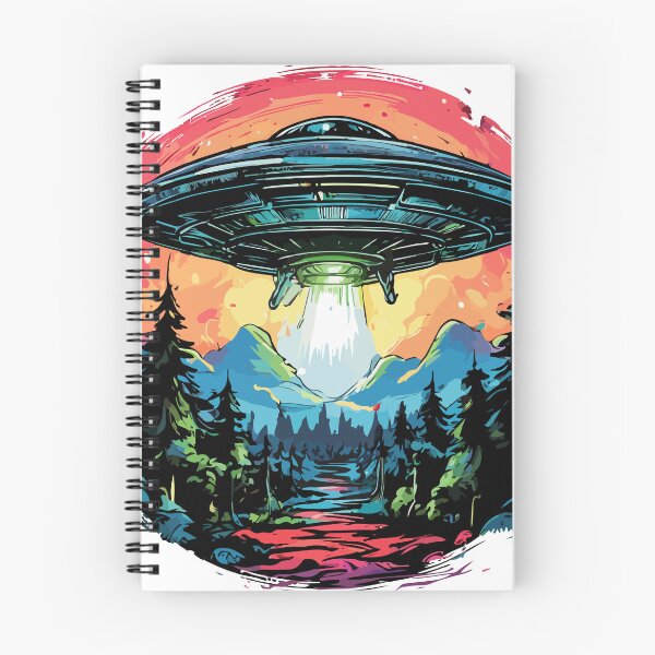 Item preview, Alien Spaceship Soaring Through Enchanted Forest designed and sold by tegrammer.