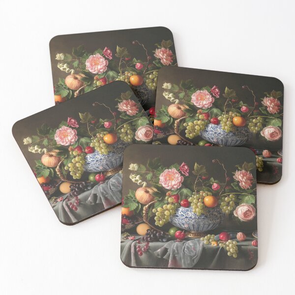 Item preview, 17th Century Charcuterie with Fruit and Garden Flowers designed and sold by dstarj.
