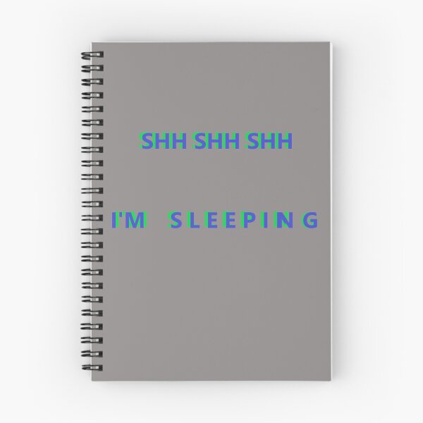 Item preview, SHH SHH SHH I'M SLEEPING GREEN BLUE designed and sold by DesignsByMuriel.