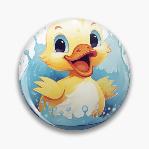 Item preview, Happy smiling duckling in the water designed and sold by GoodThings66.