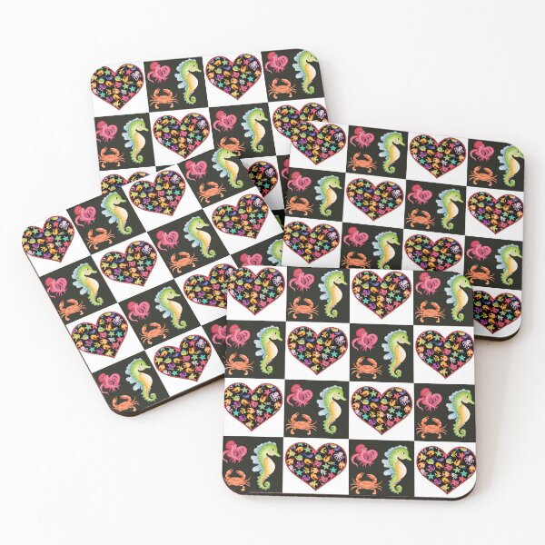 Item preview, Sea Creatures Colorful Love Pattern Design. designed and sold by Raise2Shine.