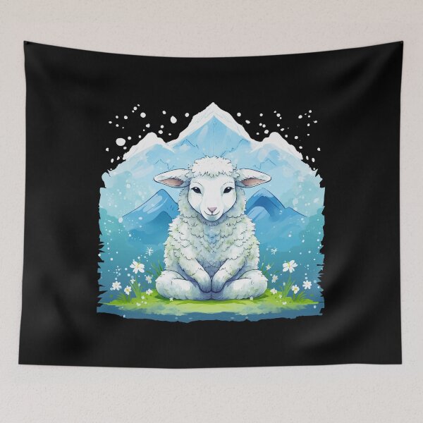 Item preview, Meditation - sheep in a funny style designed and sold by Andrea-Design.