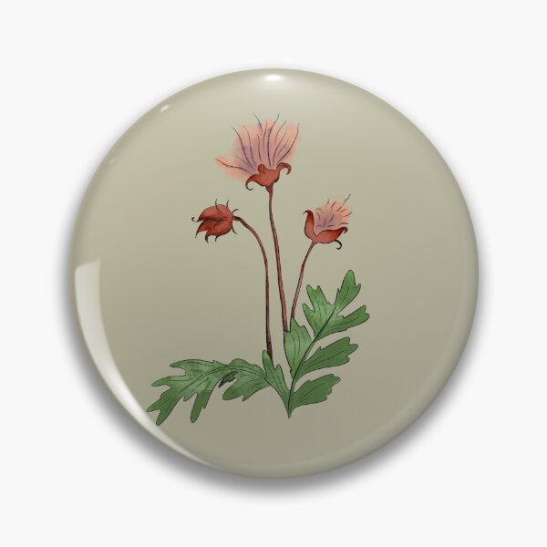 Item preview, Prairie Smoke Wildflower Illustration designed and sold by itsgoodjunk.