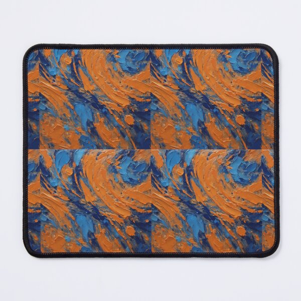 Item preview, Orange And Blue Oil Painted designed and sold by Burkae.