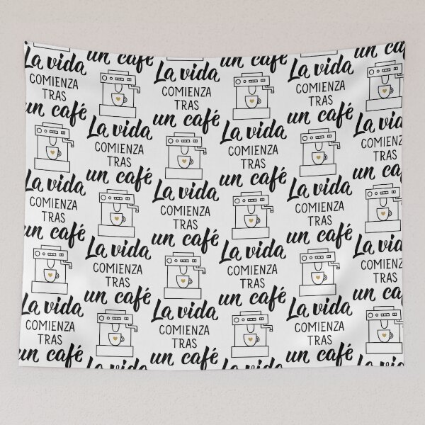 Item preview, La vida comienza tras un café. Life begins after a coffee - in Spanish. designed and sold by pidzam4e.