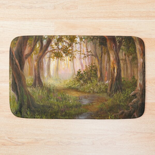 Item preview, Tranquil Escape - Forest Path Painting designed and sold by SweetMySpot.