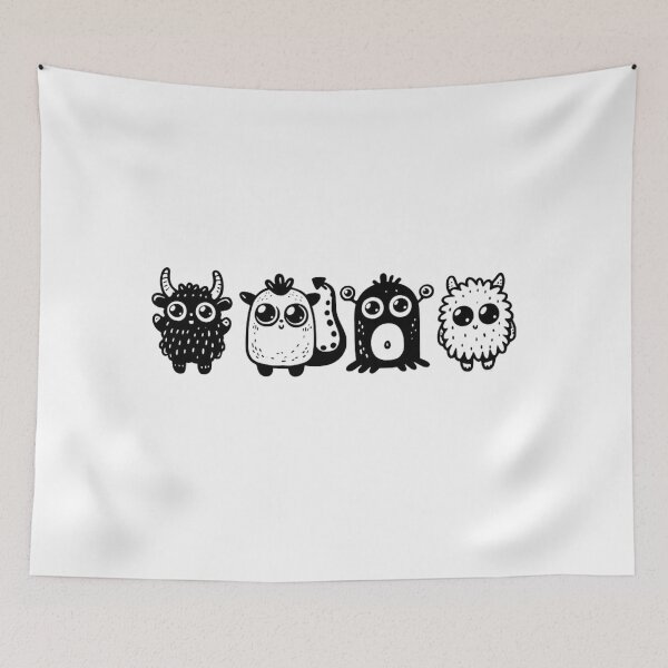Item preview, Cute Monsters Gang | T-Shirt designed and sold by NicolasGlowArt.