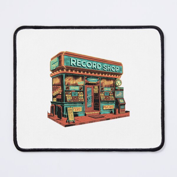 Item preview, Record shop designed and sold by OldSchoolRetro.